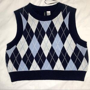 Jacquard-knit Sweater Vest from H&M